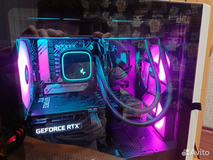 Игровой компьютер (i3 10100f, RTX3050)argb