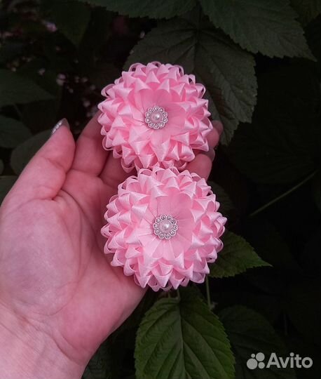 Бантики для волос ручной работы