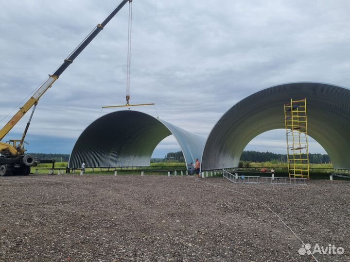 Аренда оборудования для строительства ангаров