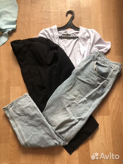 Вещи пакетом Джинсы Топ, р.48-50