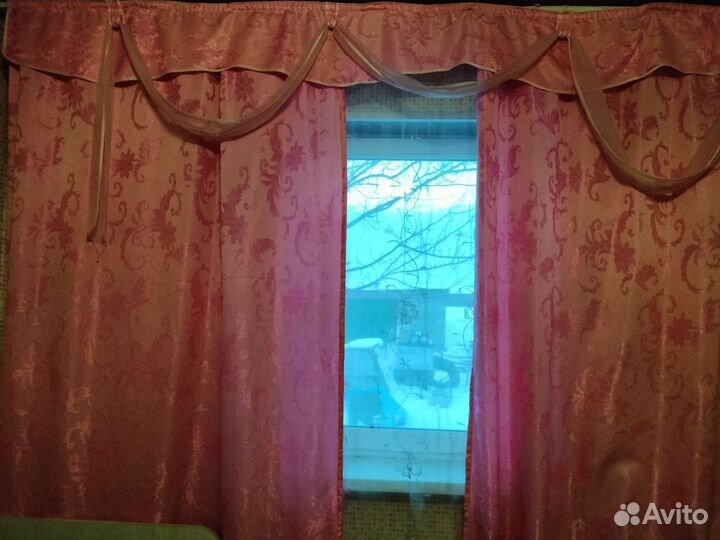 Шторы с ламбрикеном бу