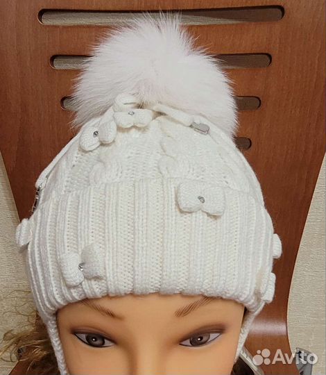 Шапка шерстяная зимняя Чоби Chobi 44-46 (6-18мес)
