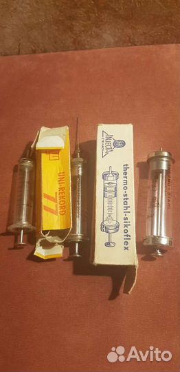 Шприцы стекло из гдр и СССР