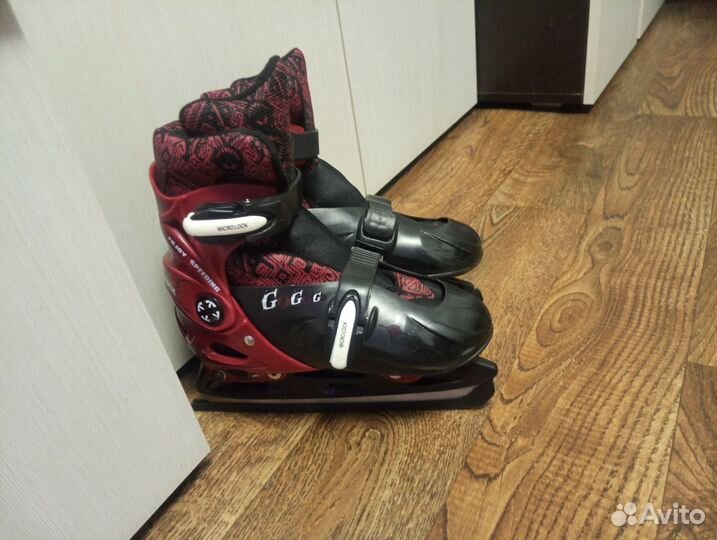 Роликовые коньки детские раздвижные