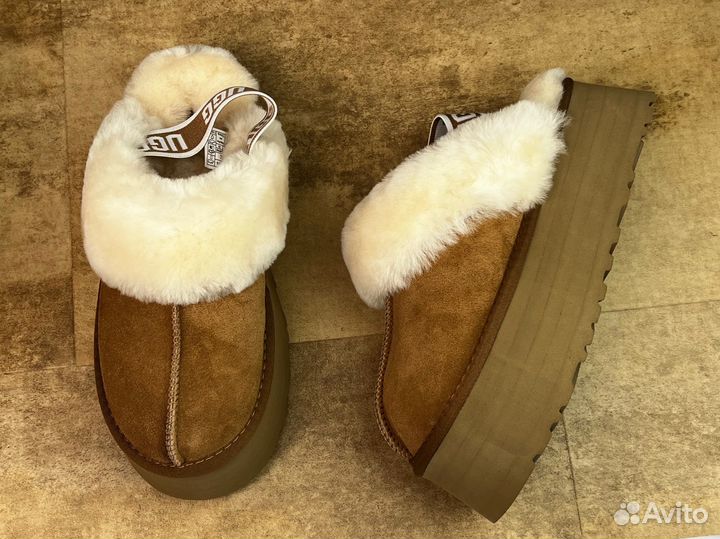 Ugg Funkette Suede Platform Chestnut