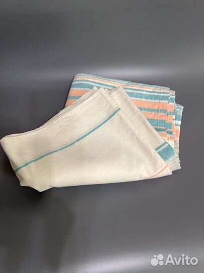 Новая двухспальная льняная простынь