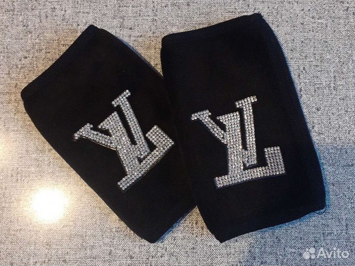 Перчатки митенки теплые