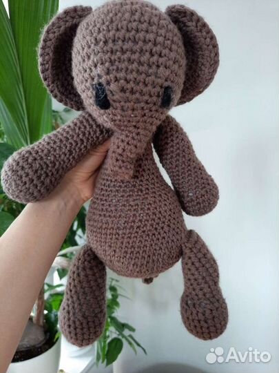 Слон вязаный Новая игрушка для детей