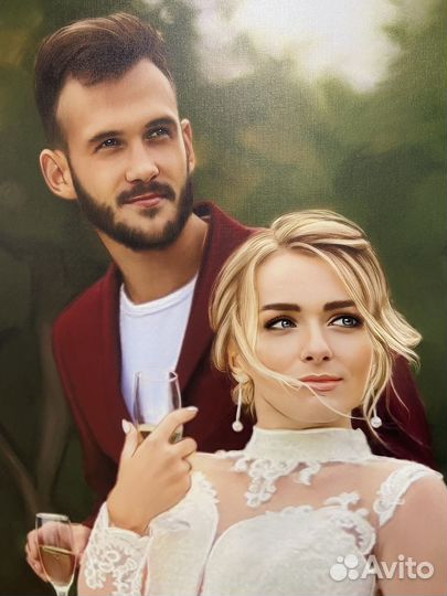 Портрет по фото на холсте Уфа