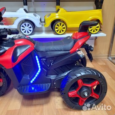 Детский мотоцикл на аккумуляторе цвет красный