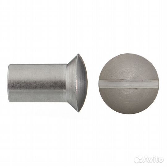 Гайка Эриксона M8 полупотайная головка прямой шлиц