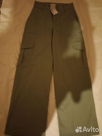 Штаны широкие с карманами