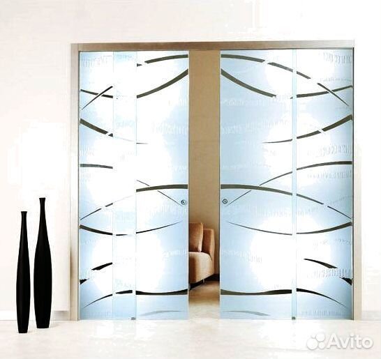 Стеклянная раздвижная дверь от производителя