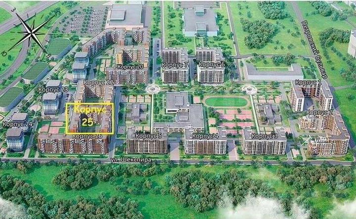 Квартира-студия, 28,7 м², 4/12 эт.