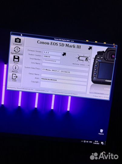 Canon 5d mark iii пробег 10.000