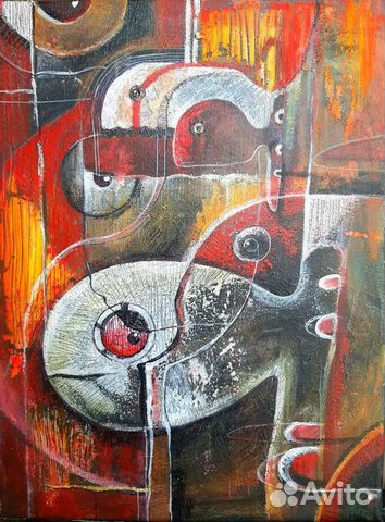 Картина с рыбами