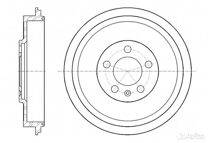 Барабан тормозной G-brake GD-06295 GD-06295 G