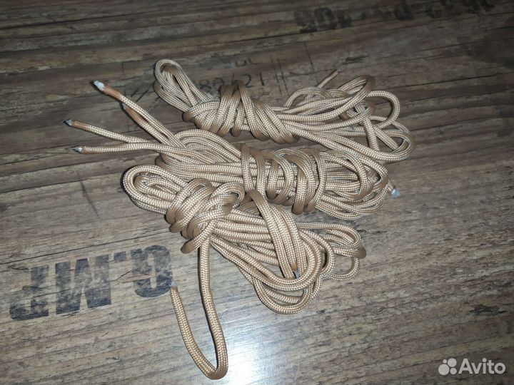 Шнурки паракордовые для берцев,цвет тан 150 см