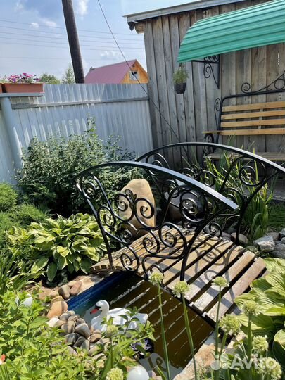 Кованый мостик для сада