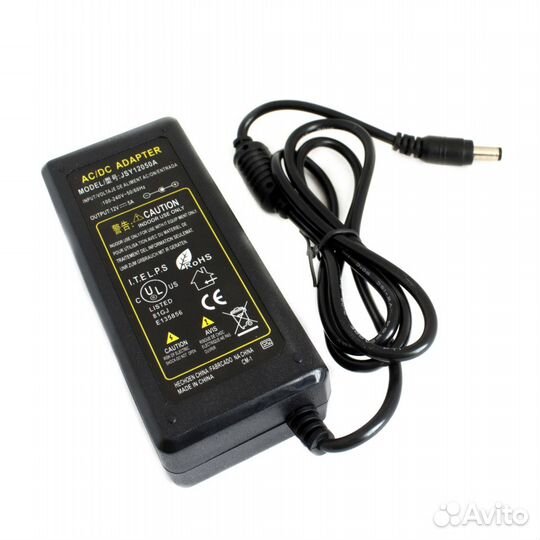 Блок питания 12V 5A (12В 5А) 5.5*2.1-2.5 мм