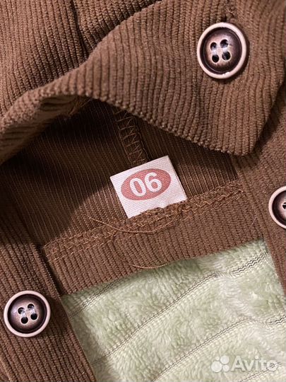 Вельветовый комбинезон 74 80