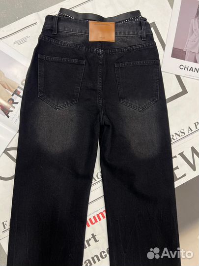 Джинсы alexander wang имитация трусы