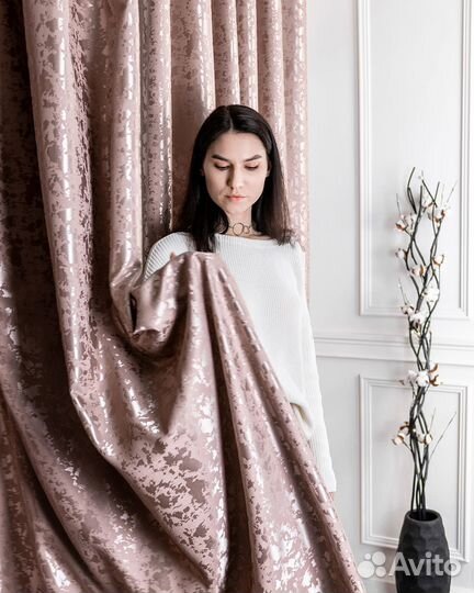 Шторы Версаль Розовый шторы занавески