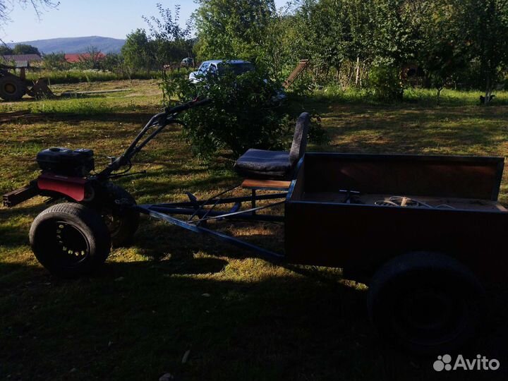 Мотоблок с прицепом