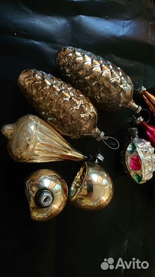 Солнце Прожектор Шишки елочные игрушки СССР