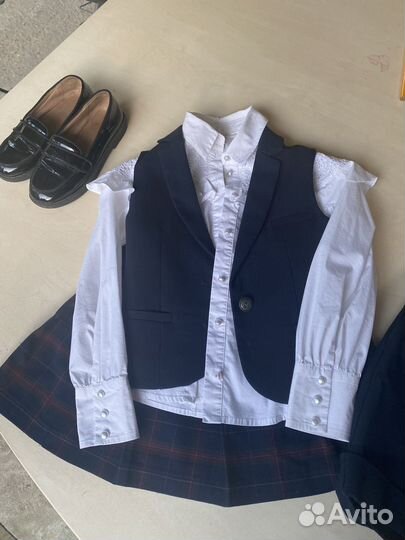 Комплект синей формы для школы 134-140