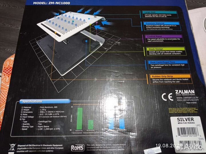 Подставка с охлаждением (кулер) для ноутбука