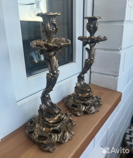 Подсвечник из бронзы 