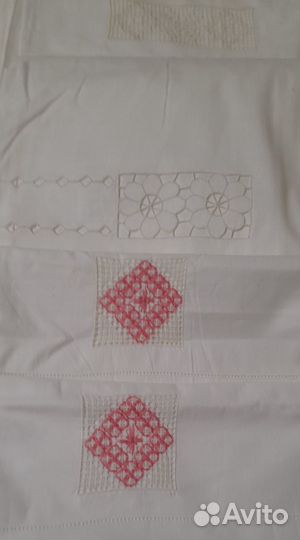 Простыни белые х/б, скатерть,бельевая ткань СССР