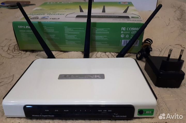 Гигабитный Wi Fi роутер TP-link TL-WR1043ND с USB