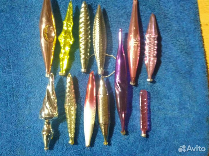 Елочные игрушки СССР сосульки одним лотом