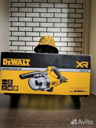 Беспроводной ручной пылесос dewalt DCV501LN