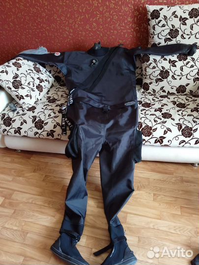 Новые сухой костюм Santi Espase с поддевой BZ400X