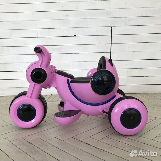 Электромотоцикл HL 300 розовый цвет