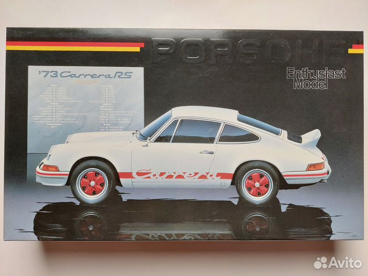 Сборная модель 1/24 Porsche 911 Carrera RS '73