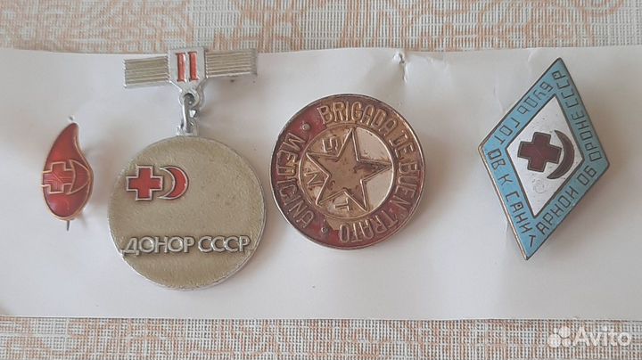 Значки Медицина, Доноры