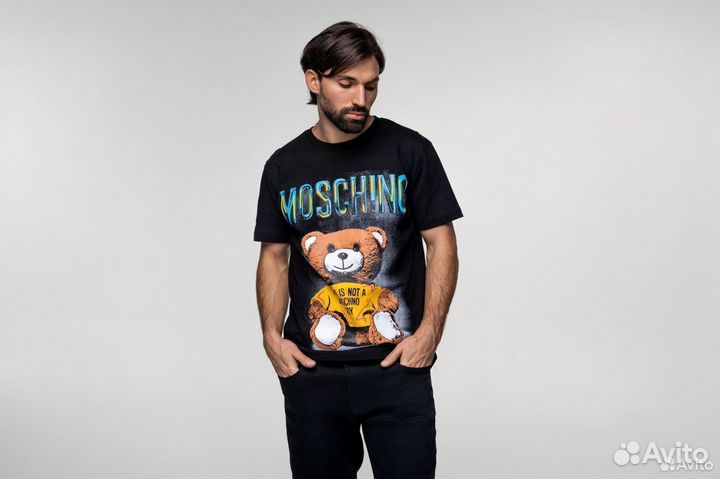 Футболка Moschino цвет чёрный 56 (XXL)