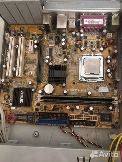 Материнская плата socket 775 + процессор