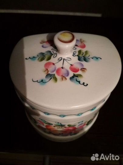 Банка для сыпучих ручная роспись высота 13 см