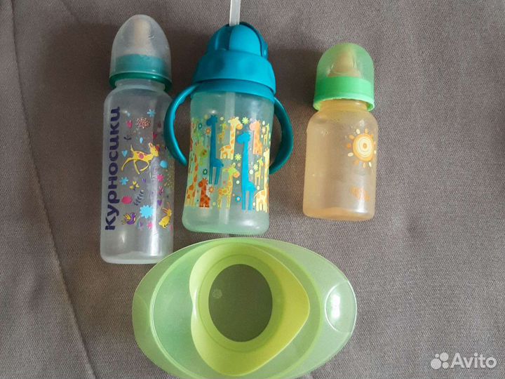 Игрушки погремушки бутылочки поильник тарелка