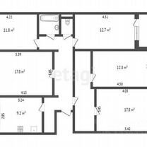 5-к. квартира, 107 м², 1/10 эт.