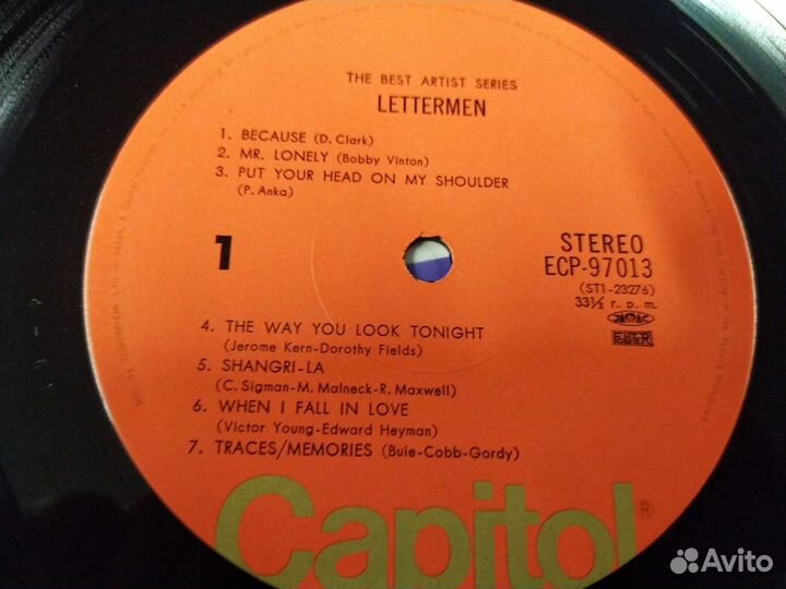 The Lettermen Best Japan винил