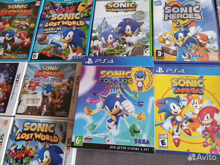 Sonic the hedgehog коллекция