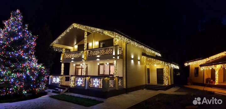 Украшение дома / Новогоднее освещение фасада