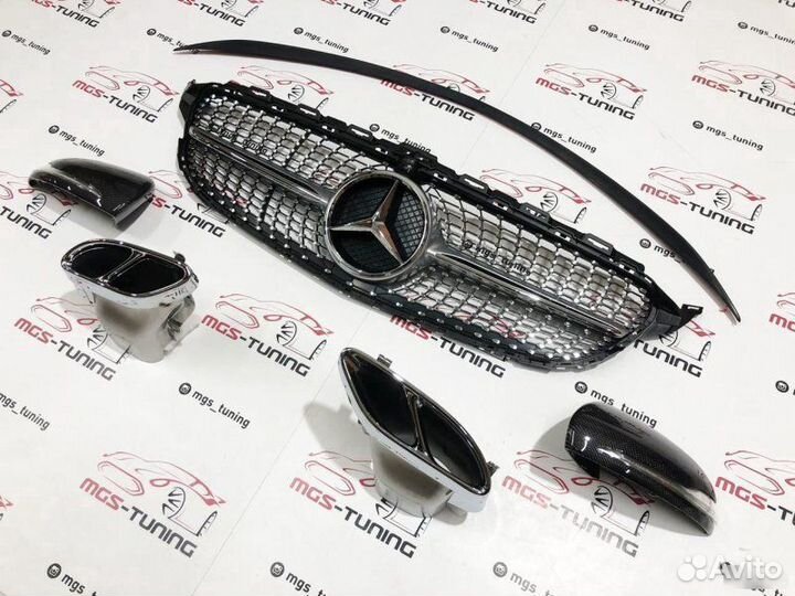 Комплект дооснащения Mercedes w205 C43 AMG Silver+