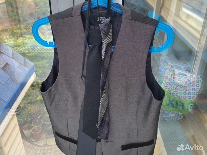 Школьная форма для мальчика 128 134 серая